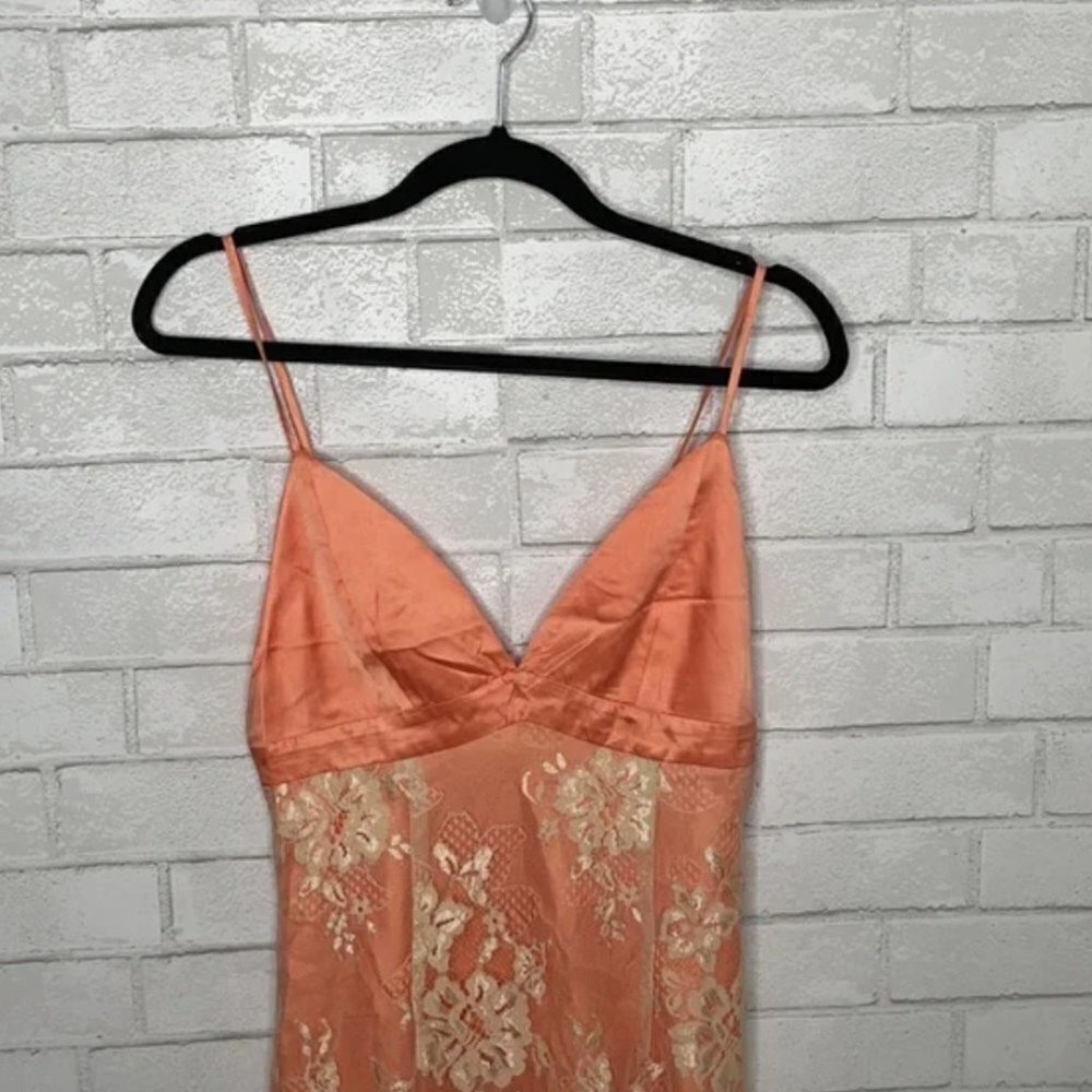NWT Wayf Orange Lace Cami Dress - Picture 3 of 13